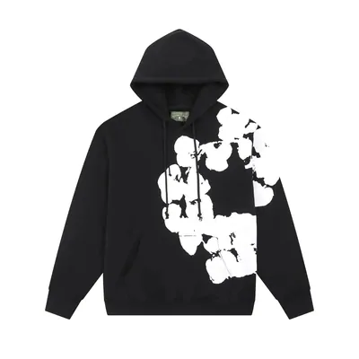 Black hoodie shown in a product listing